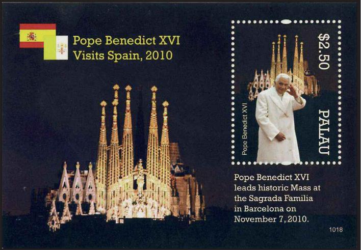 Foto Sello de Palau 222 Visita Benedicto XVI a España