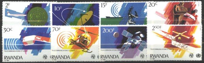 Foto Sello de Ruanda 1008-1015 Comunicaciones