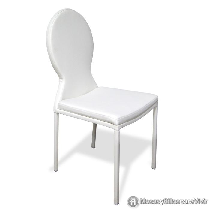 Foto silla de comedor mod. espiral blanca