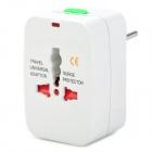 Foto Socket Adaptador de corriente universal de viajar w / EU / UK / EE.UU. / AU Plugs - Blanco (AC 100 ~ 250V)