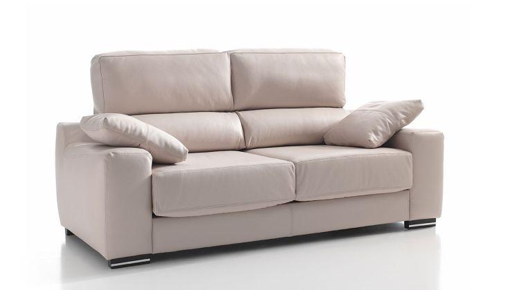 Foto Sofa piel soria sillón 1 plz deslizante 110 x 86 din piel ciervo