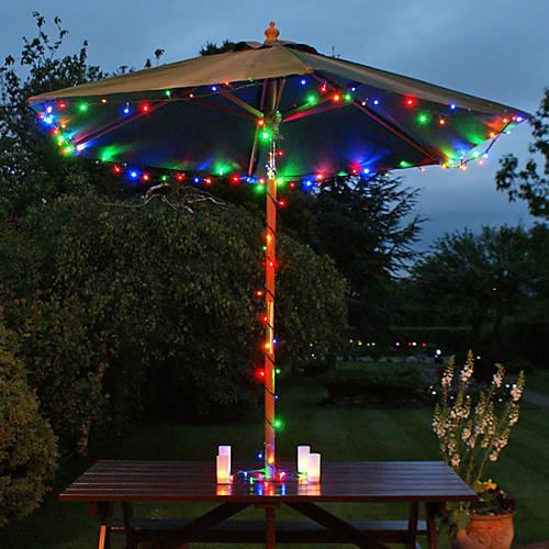 Foto Solar de 100 luces LED de colores de luz al aire libre de hadas de Navidad Decoración Lámparas