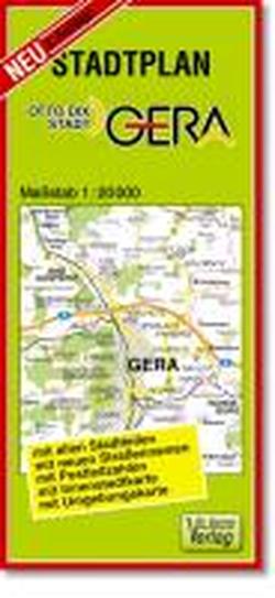 Foto Stadtplan Gera 1 : 20 000