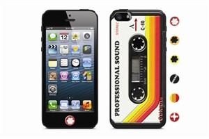 Foto Sticker 3D Cassette Red Id America Apple iPhone 5 - IDCSIA505R