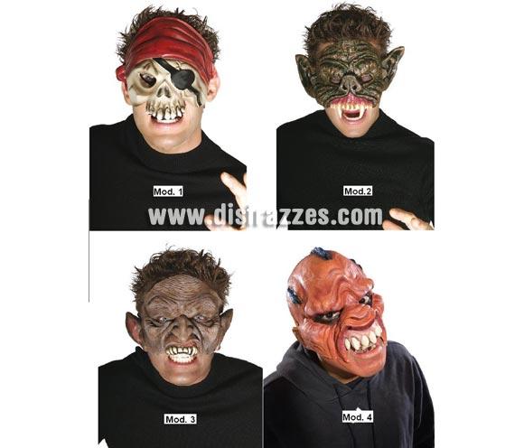 Foto Surtido 4 máscaras terroríficas para Halloween