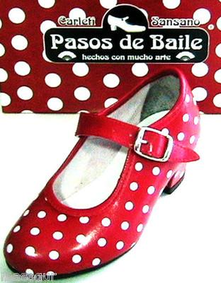 Foto Talla 35. Zapatos De Baile Flamenco. Calzado Mujer. Spanish Flamenco Shoes. Rojo