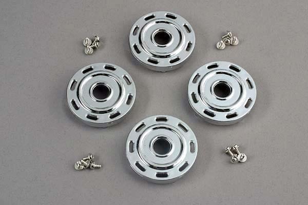 Foto Traxxas 4278 Wheel covers- Mercedes style (chrome) (4)/attachment screws (12) Para RC Modelos Coches