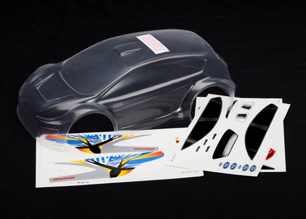 Foto Traxxas 7312 Body, 1/16 Ford Fiesta® (clear, requires painting)/ decals Para RC Modelos Coches