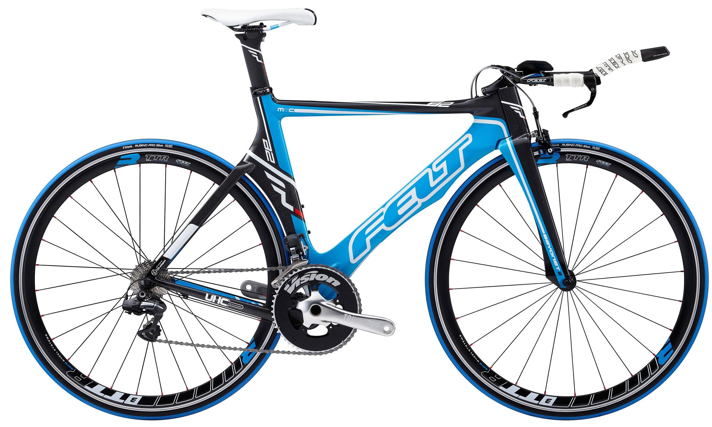 Foto Triatlón Feltbikes B2 gloss cyan/carbon azul , 56 cm