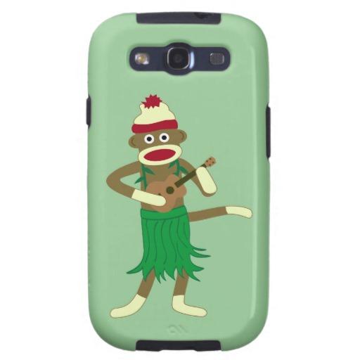 Foto Ukulele del mono del calcetín Samsung Galaxy S3 Coberturas
