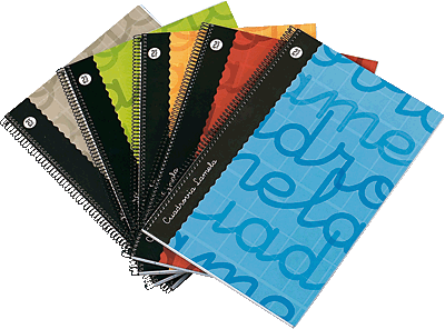 Foto Unipapel cuaderno espiral folio lamela 80 hojas cuadr 2 5 envase de 5 uds color azul (Paquete de 5 unidades)