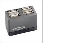 Foto USB-HUB Ednet 4-port, USB2.0, extern, Mini