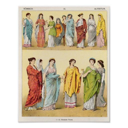 Foto Vestido romano femenino Posters
