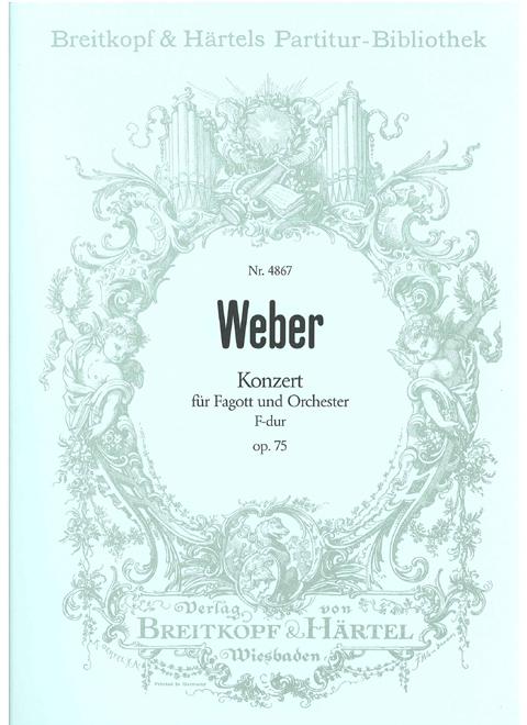 Foto weber, carl maria von (1786-1826): koncert für fagott und or