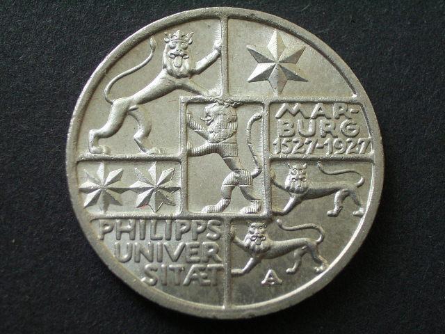 Foto Weimaer Republik 3 Reichsmark Marburg 1927