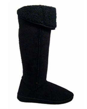 Foto Women's Boots- Mr Shoes Fur Lined Hug Boots BLACK Size: 4