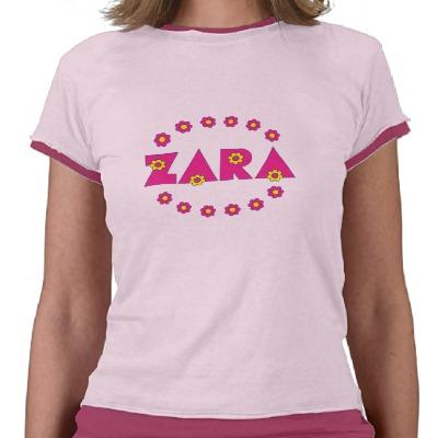 Foto Zara en el rosa de Flores Tshirts