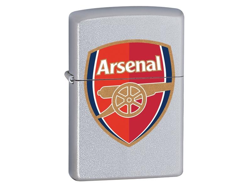 Foto Zippo Arsenal FC Official Printed Crest Satin Chrome Lighter