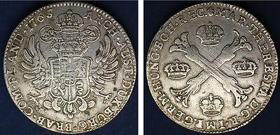 Foto 1 Silver Kronenthaler/plata. Austrian Netherlands/paises Bajos Austriacos. 1764 foto 202699