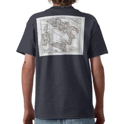 Foto 1806 mapa - L'Italie (Sud) Camiseta foto 349232