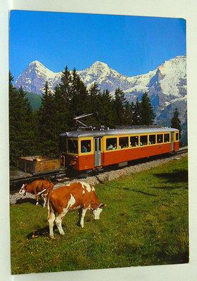 Foto 1851- Ak Postcard Railway Mürren Berner Oberland Mit Eiger Monch Und Jungfrau foto 616881