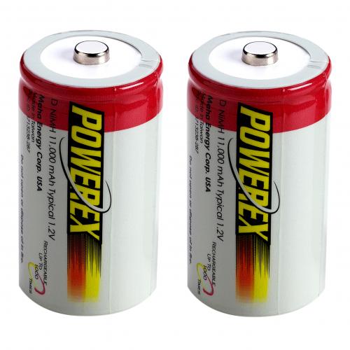 Foto 2 Baterías recargables Powerex tipo “D”, NiMH, 1,2v, 11.000mAh. foto 663413