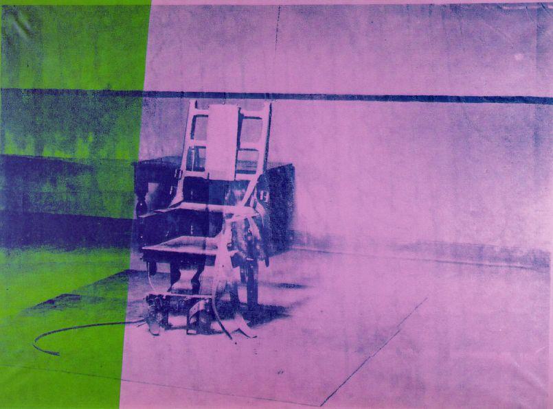 Foto Aceite de Reproducción 60 x 80 CM - Andy Warhol - Gran silla eléctrica foto 281148