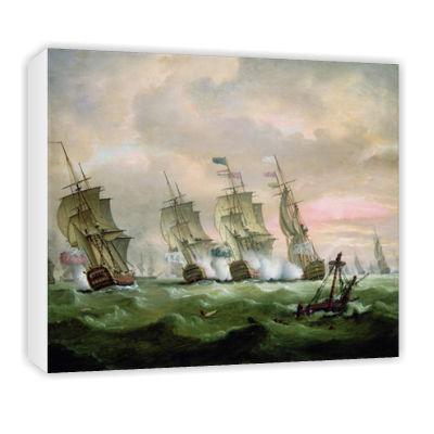 Foto Admiral Sir Edward Hawke defeating Admiral.. - Art Canvas foto 421015
