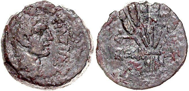 Foto Aegypten / Alexandria Obol 27 v -14 n Chr