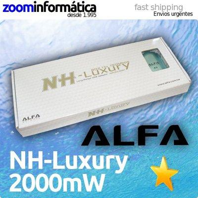 Foto alfa network nh-luxury kit adaptador usb 11n 2w accesorios wifi awus036nh 2000mw foto 297917