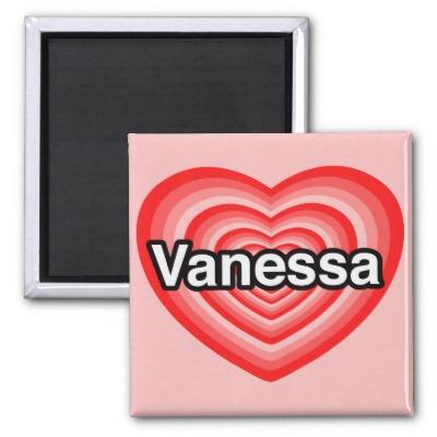 Foto Amo a Vanesa. Te amo Vanesa. Corazón Imán Para Frigorífico foto 377814