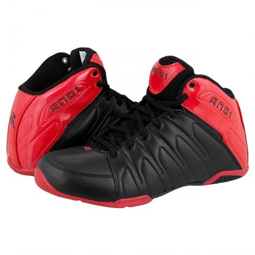 Foto AND1 Thunder Mid Zapatillas de baloncesto negro/Varsity rojo foto 175561