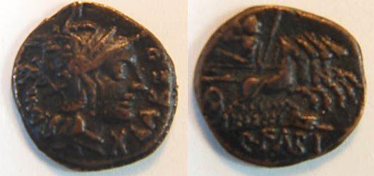 Foto Antike / Römische Republik Denar 124 v Chr foto 631517