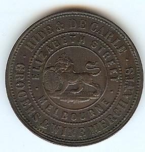 Foto Australia penny token 1858 foto 260955