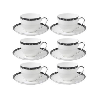 Foto Aynsley China Mozart Set of 6 Teacups and Saucers foto 726557