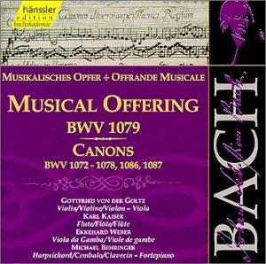 Foto Bach: Musical Offering Bwv 1079; Canons Bwv 1072-1078, 1086,1087 (Edition Bachakademie Vol 133) /Behringer Kaiser Goltz foto 246224