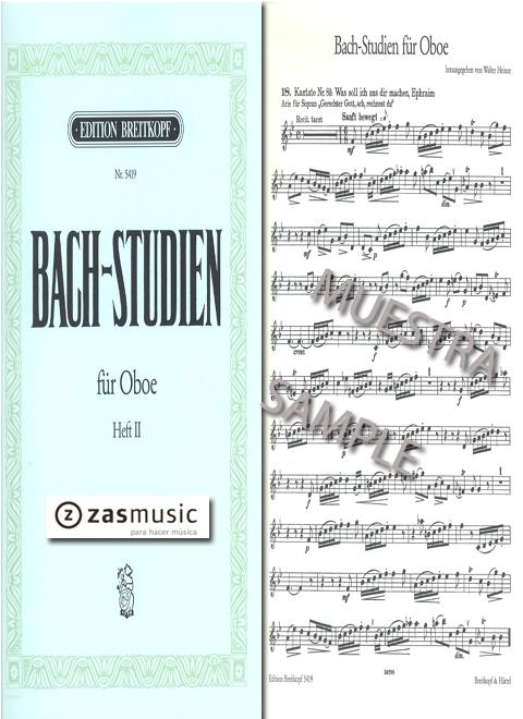 Foto bach, johann sebastian (1685-1750): bach- studien für oboe h foto 783484