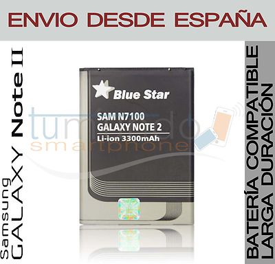 Foto Bateria Larga Duración Blue Star Premium Samsung Galaxy Note 2 N7100 3300mah foto 612405