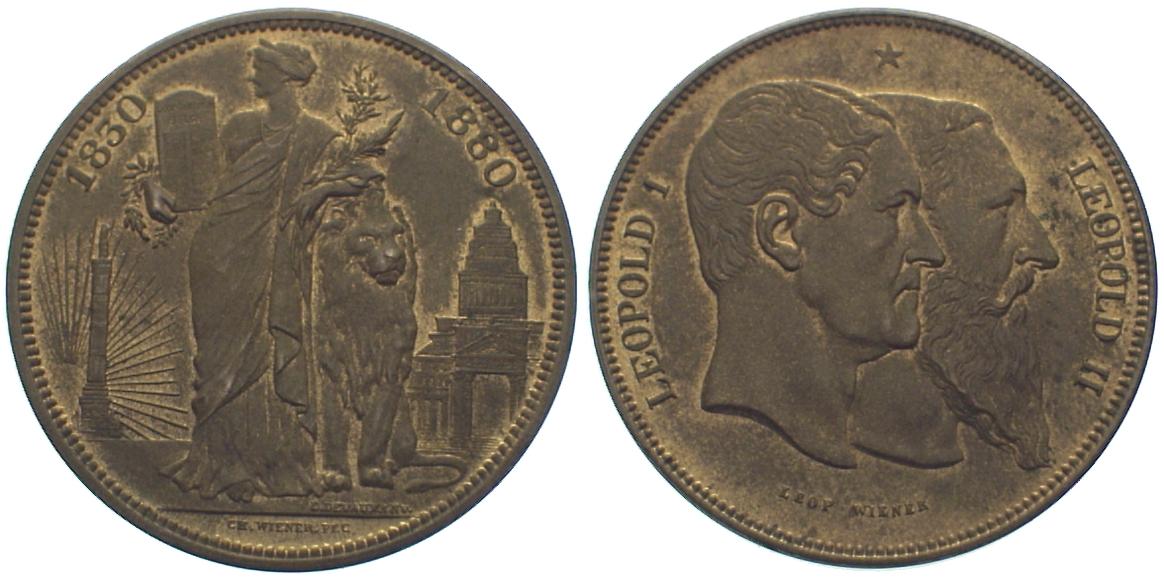 Foto Belgien Modell zu 5 Francs 1880 foto 134973