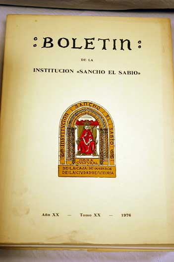 Foto Boletín de la Institución Sancho el Sabio : obra cultural de la Caja de Ahorros y Monte de Piedad de la Ciudad de Vitoria foto 749797