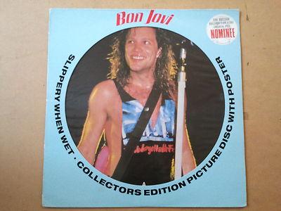 Foto Bon Jovi Slippery When Wet Lp Uk Fotodisco A Color + Poster foto 706442