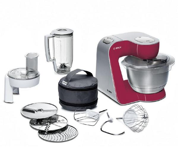 Foto Bosch Robot de cocina Kitchen machine compacto MUM54420 - diamante rojo/plata foto 701050