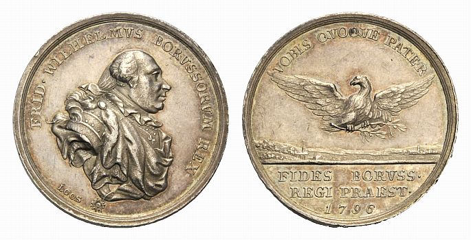 Foto Brandenburg-Preussen Ar-Medaille 1796 foto 91762