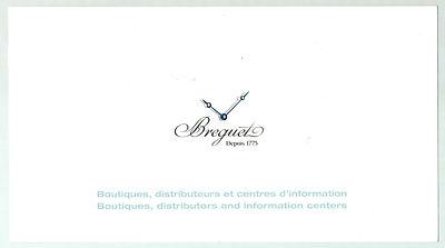 Foto Breguet Worldwide Boutiques Distributeurs Distributors Information Centers 2007 foto 723929