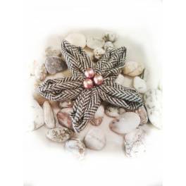 Foto Broche estrella de mar algodon marrón foto 760330
