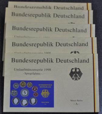 Foto Bundesrepublik Deutschland Brd 5 x 12,68 Dm 1998 foto 639609
