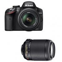Foto Cámara reflex Nikon D3200 con objetivo AFSDX18/55GVR + objetivo AFSDX55/200GVR foto 555691