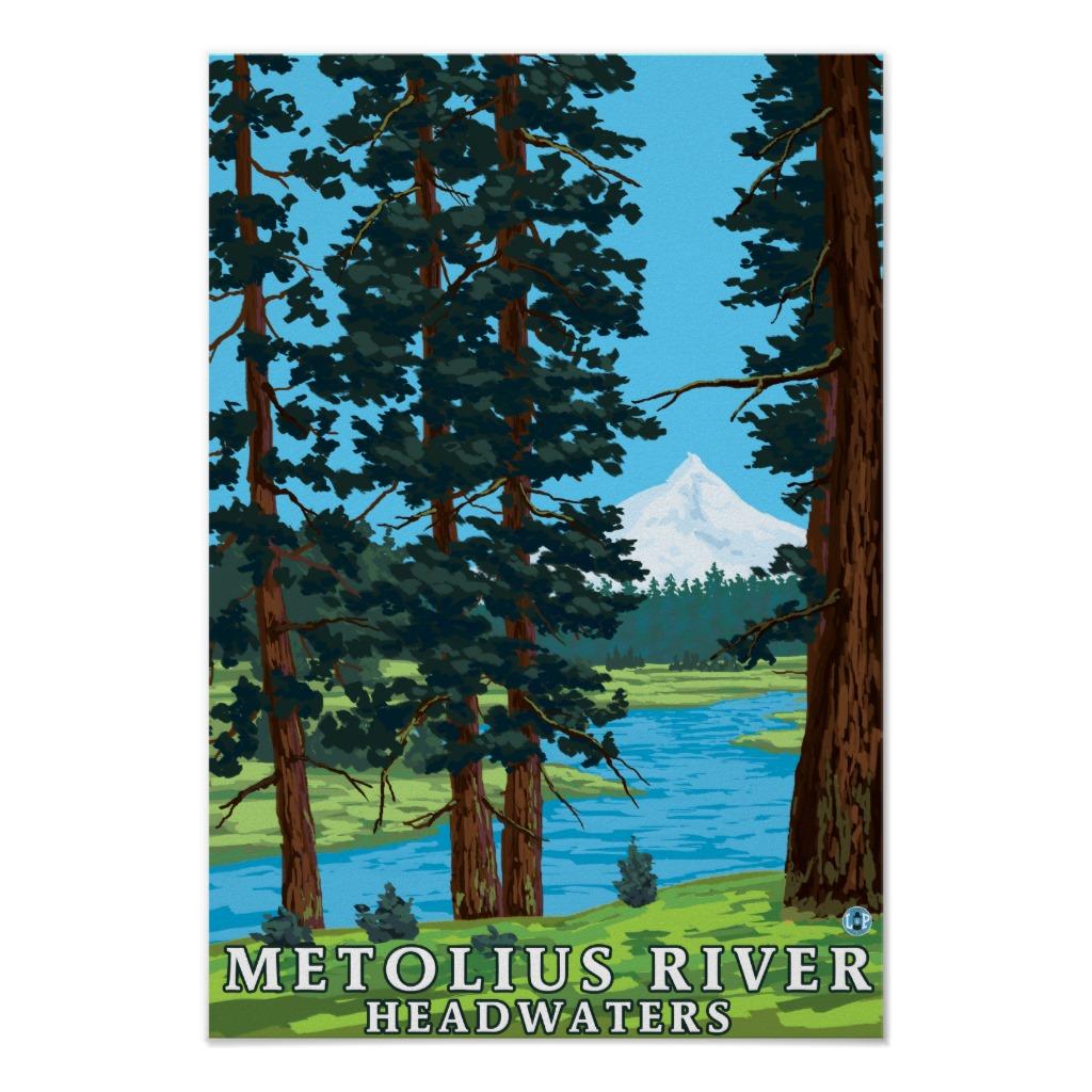 Foto Cabeceras del río de Metolius, Oregon Poster foto 708091