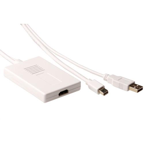 Foto Cable conversor Mini DisplayPort macho - USB Audio - HDMI-A hembra foto 449131