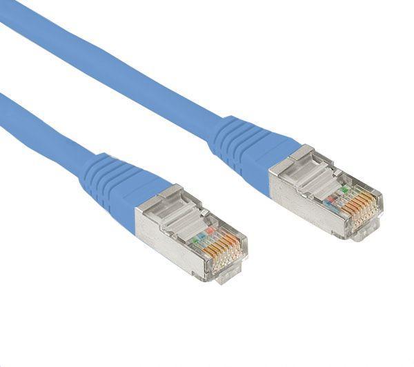 Foto Cable Ethernet RJ45 azul (Categoría 5) - 3 m foto 848547